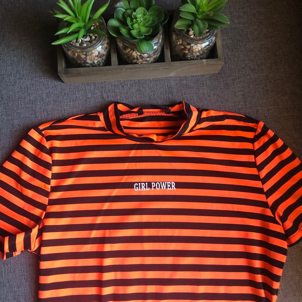Neon orange crop